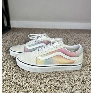 Vans Old Skool Shoes Size 7 Women's Aura Shift colorway Pastel Tie Dye